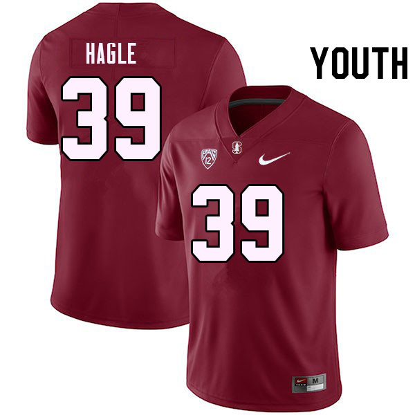 Youth #39 Brayden Hagle Stanford Cardinal College Football Jerseys Stitched Sale-Cardinal